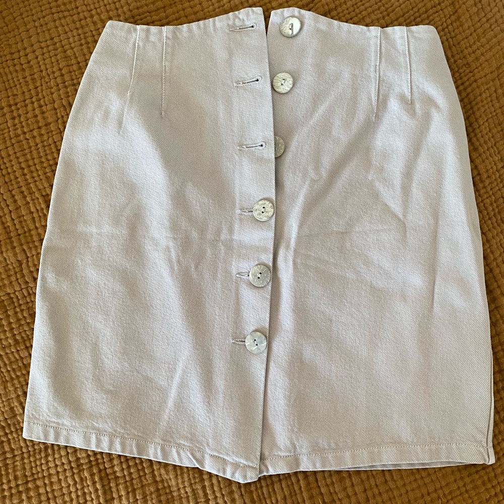 Nanushka peach beige mini skirt (new!)